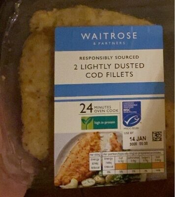 Lightly dusted cod