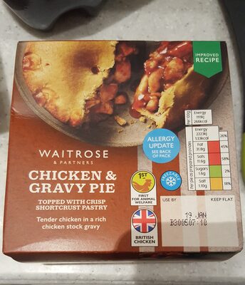 Chicken & gravy pie