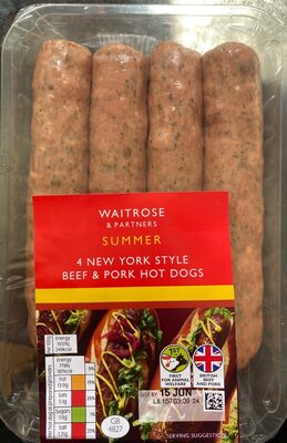 New York Style Beef And Pork Hotdogs