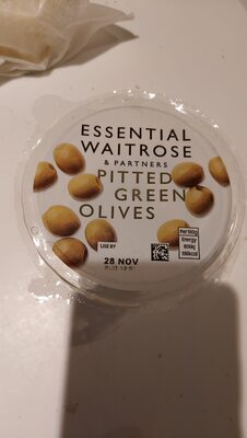 Pitted green olives