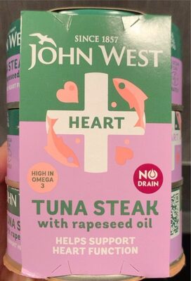 Tuna steak with rapseed oil