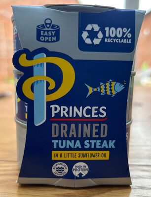 Princes Drained Tuna Steak in a little Sunflower Oil.