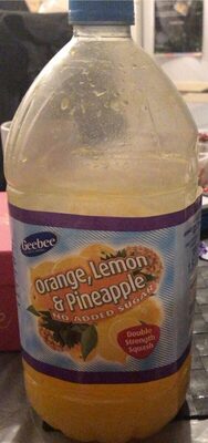 Orange,lemon,pineapple juce