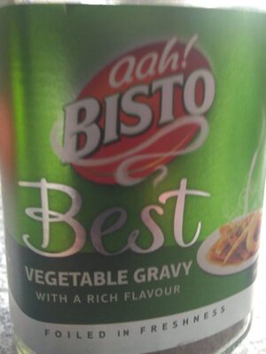 aah! BISTO Best VEGETABLE GRAVY WITH A RICH FLAVOU