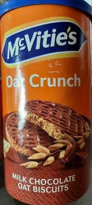 McVities oat crunch milk chocolate oat biscuit
