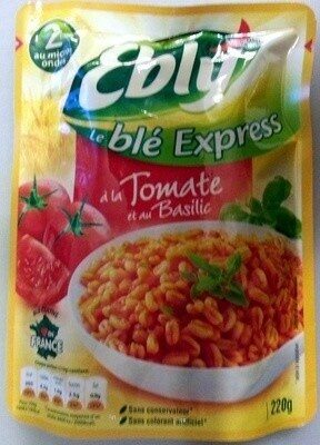 Blé express à la tomate et au basilic