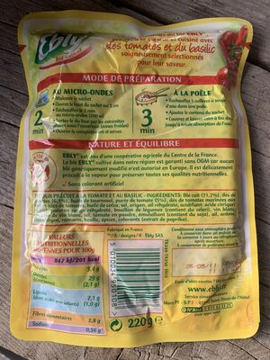 Blé à la Tomate et au Basilic
