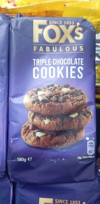 Triple chocolate cookies