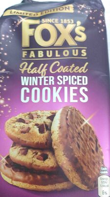 Half Coated Winter Spiced Cookies
