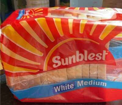 Medium sliced white bread