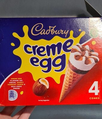 Creme Egg Ice cream cones