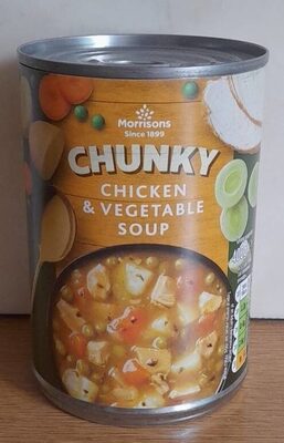 Chunky chicken and vegetable soup
