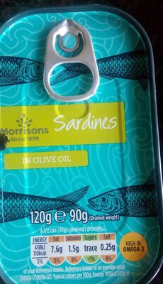Morrisons sardines in olive oil