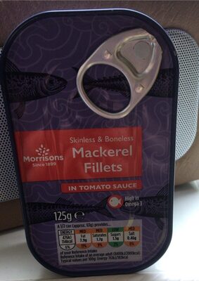 Mackerel fillets in tomato sauce