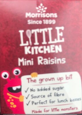 Morrisons LITTLE KITCHEN Mini Raisins The group b