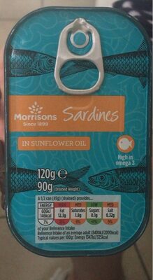 Sardines in sunflower oil