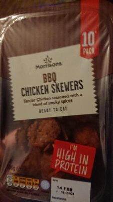 BBQ chicken skewers