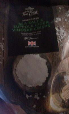 Sea salt and suffolk cider vinegar crisps