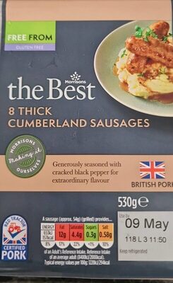 The best Thick Cumberland sausages