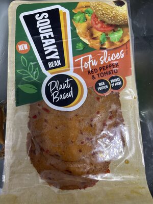 Tofu Slices Red Pepper And Tomato