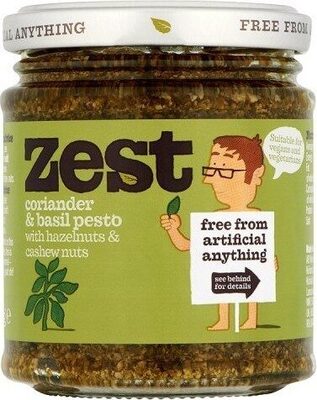 Zest Coriander & Basil Pesto with Hazelnuts & Cashew Nuts
