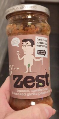 Zest tomato, mushroom and smoked garlic pasta sauce