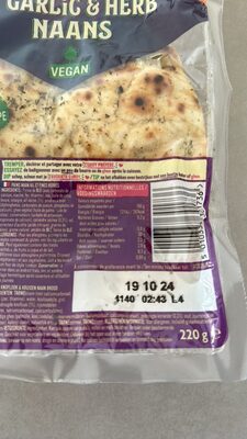 Garlic & herb naans