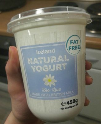 Natural yogurt