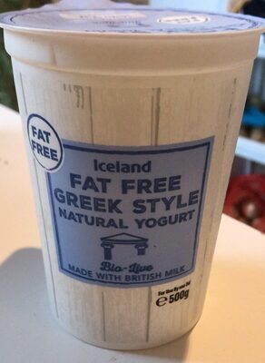 Fat free greek style yoghurt