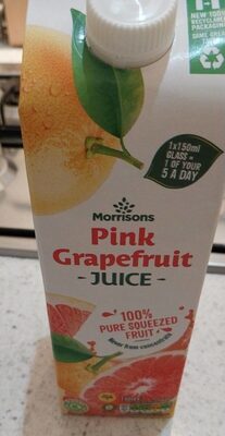 Pink grapefruit juice