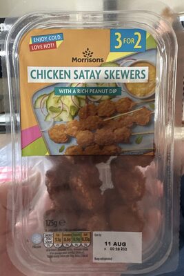 Chicken satay skewers