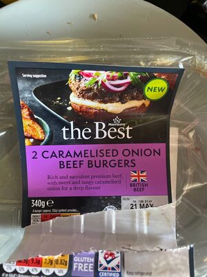 Caramelised Onion Beef Burger