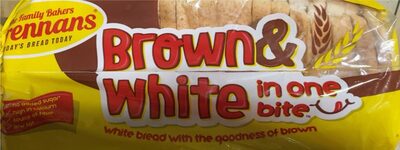 Brown and white bread