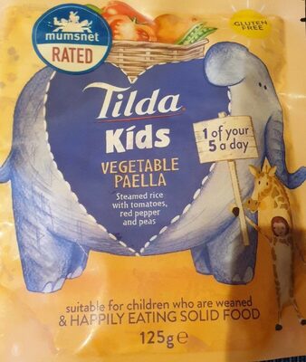 Vegetable paella kids