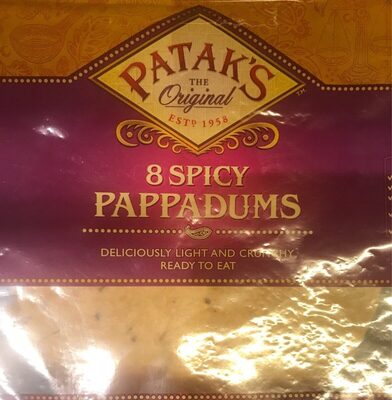Pataks RTE Poppadoms Spicy 80g