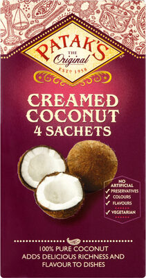 Patak's Creamed Coconut - 4 Sachets