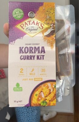 Patak’s Creamy Coconut Korma Curry Kit