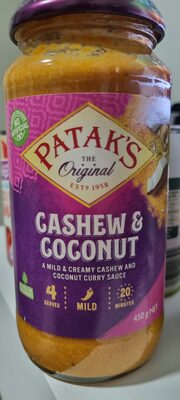 Cashew & Coconut Curry Sauce