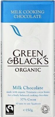 Black's Organic Cooking Milk Chocolate Bar