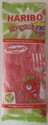 Fizzy strawberry flavour gums