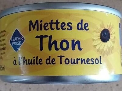 Miettes de thon à l'huile de tournesol