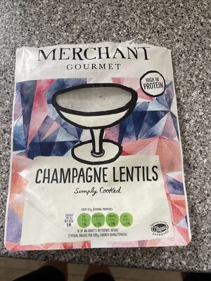Champagne lentils