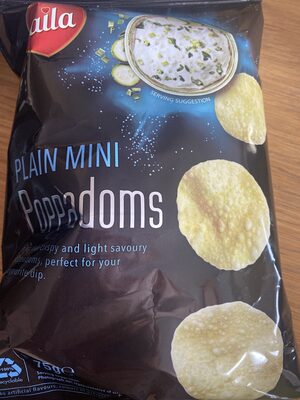 plain mini poppadoms