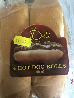 The deli 4 hotdog rolls