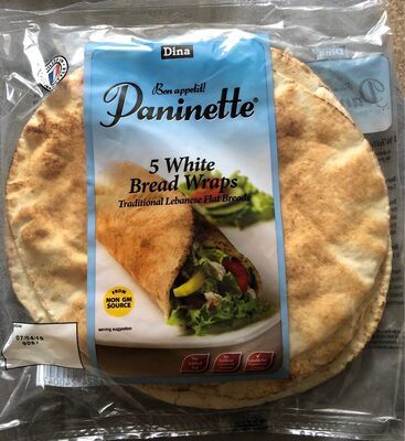 Paninette 5 White bread Wraps