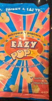 EazyPop Microwave Popcorn Sweet and Salted Flavour