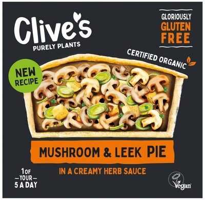 Organic Mushroom & Leek Pie