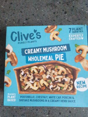 Clive's Creamy Mushroom Wholemeal Pie