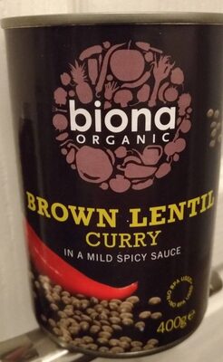 Brown lentil curry