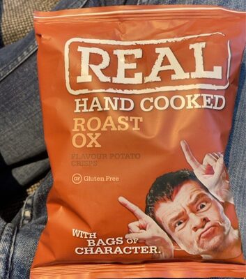 REAL HAND COOKED ROAST OX FLAVOUR POTATO CRISPS (G
